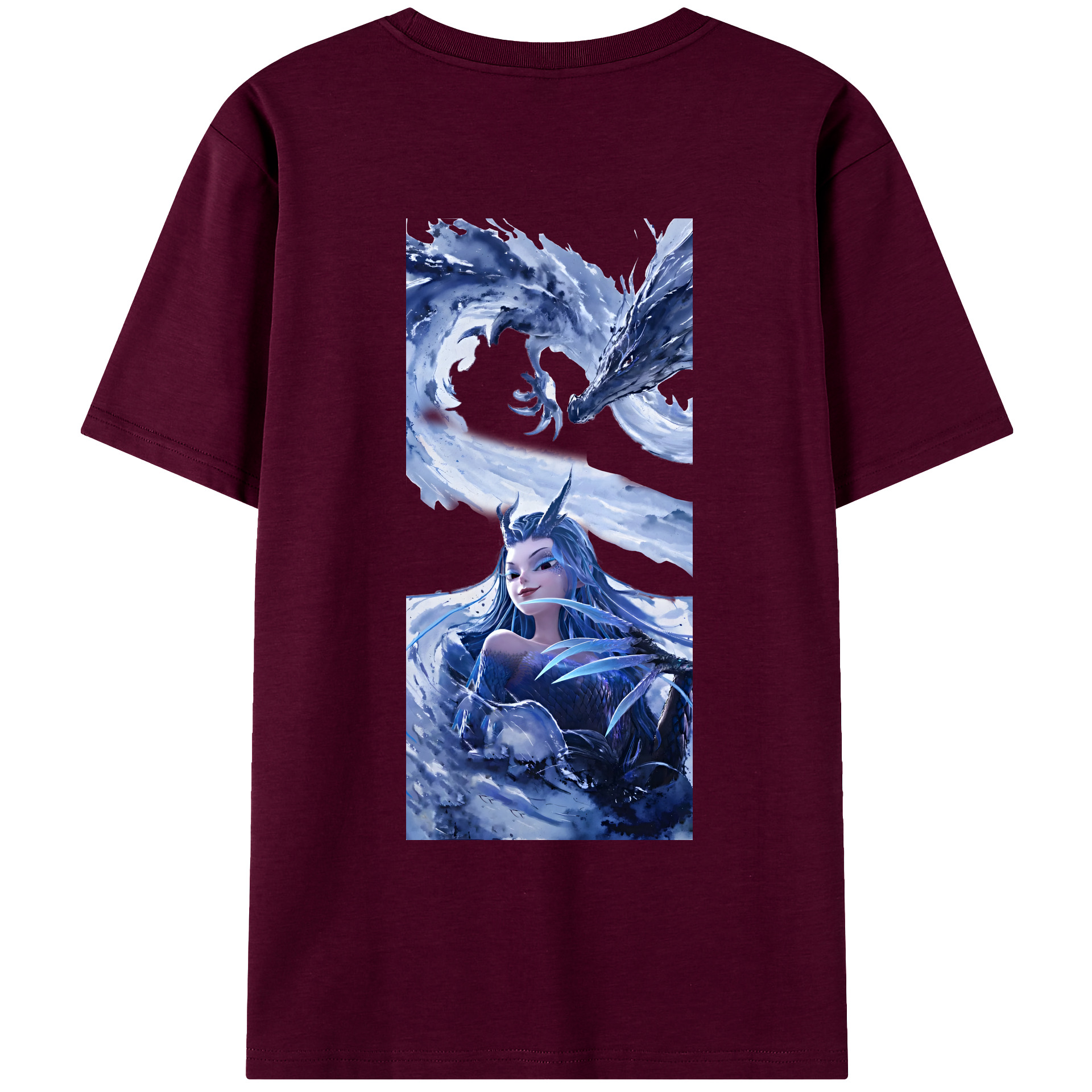 （画像用） Ne Zha 2 ナタ 魔童の大暴れ レディース半袖Tシャツ(バックプリント)